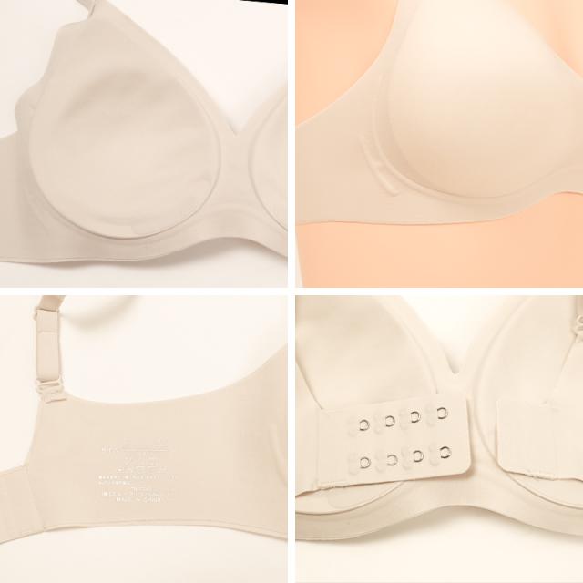 ノンワイヤーブラ シームレスブラ レディース ブラジャー ナイトブラ 楽ブラ ストレスフリー 無縫製 軽量 M L LL