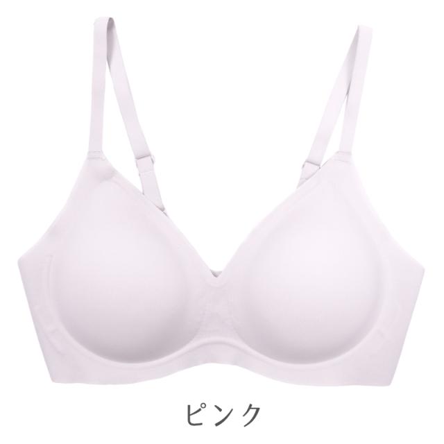 ノンワイヤーブラ シームレスブラ レディース ブラジャー ナイトブラ 楽ブラ ストレスフリー 無縫製 軽量 M L LL