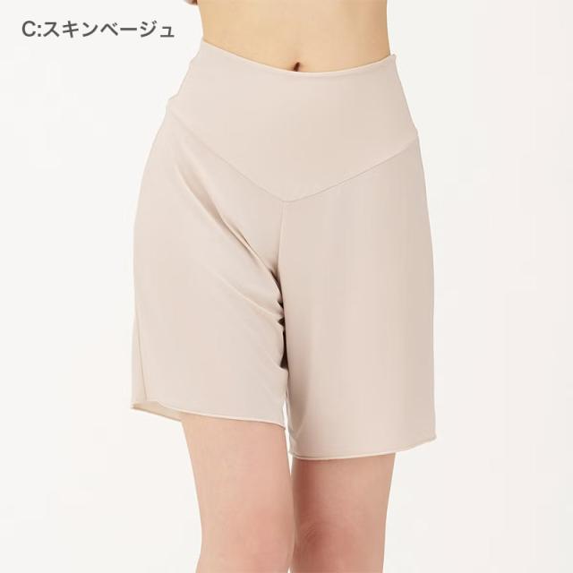 ペチパンツ 5分丈 レディース 接触冷感 吸水速乾 ひんやり ペチコート パンツ インナー M L LL