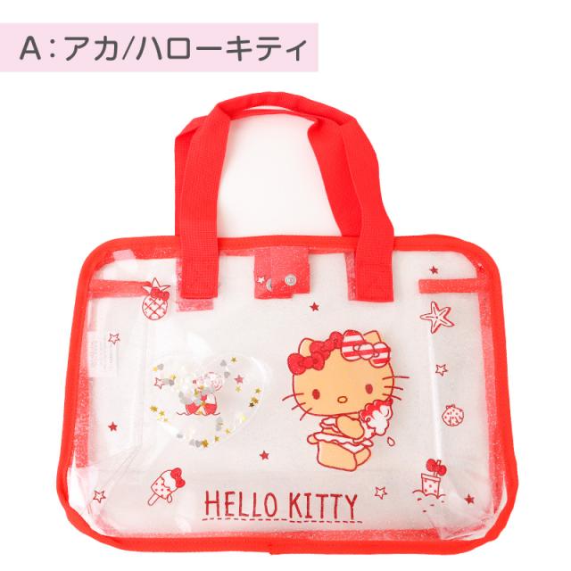 プールバッグ 女の子 キッズ PVC トートバッグ サンリオ PEANUTS 子供 塩化ビニル 水泳バッグ 約32×23×10cm