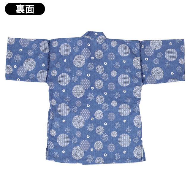 甚平 子供 男の子 綿100% ドビー生地 上下セット キッズ ボーイズ 夏 100-150cm ルームウェア パジャマ 部屋着 お祭り