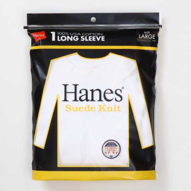 ヘインズ 長袖 シャツ 綿100% メンズ レディース インナー tシャツ トップス 秋冬 裏起毛 クルーネック M L XL