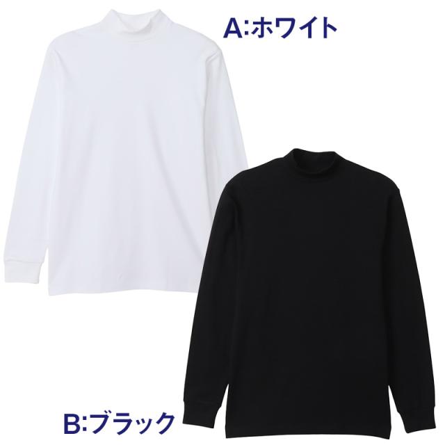 ヘインズ 長袖 シャツ 綿100% メンズ インナー tシャツ トップス 秋冬 裏起毛 ハイネック M L XL