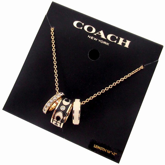 コーチ ネックレス COACH アウトレット シグネチャー ロゴ 3連