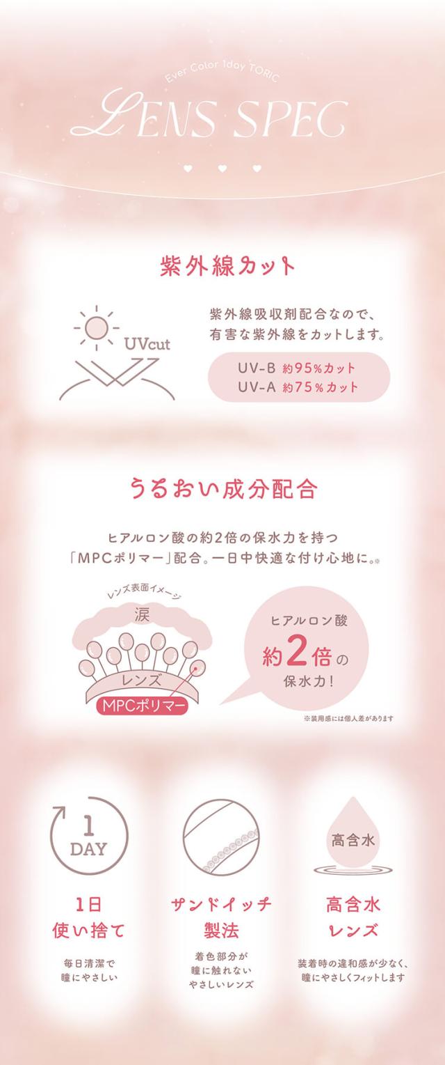 カラコン evercolor toric(エバーカラーワンデートーリック)