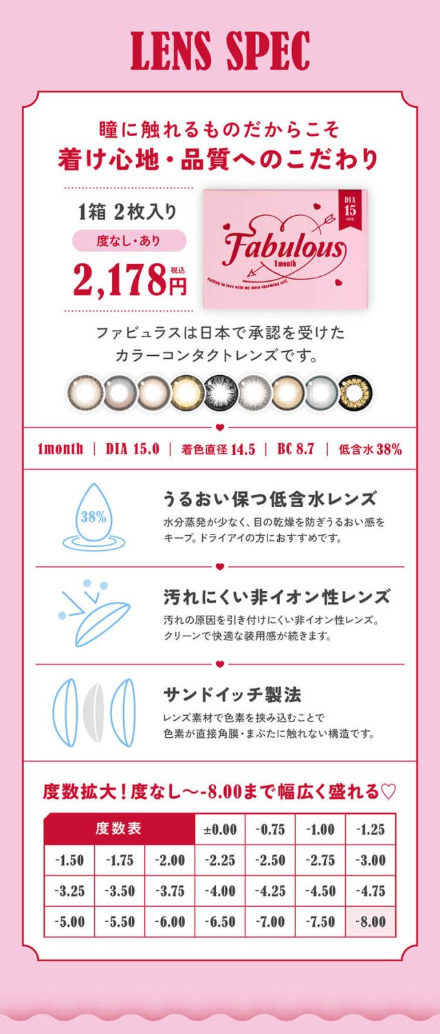 カラコン ファビュラスマンスリー