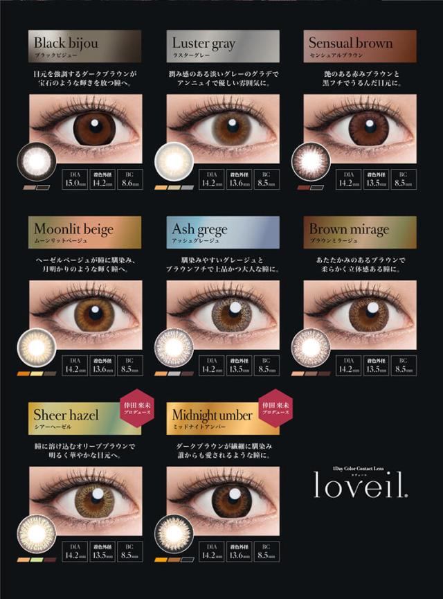 通販 サンシティ カラコン ラヴェール ワンデー