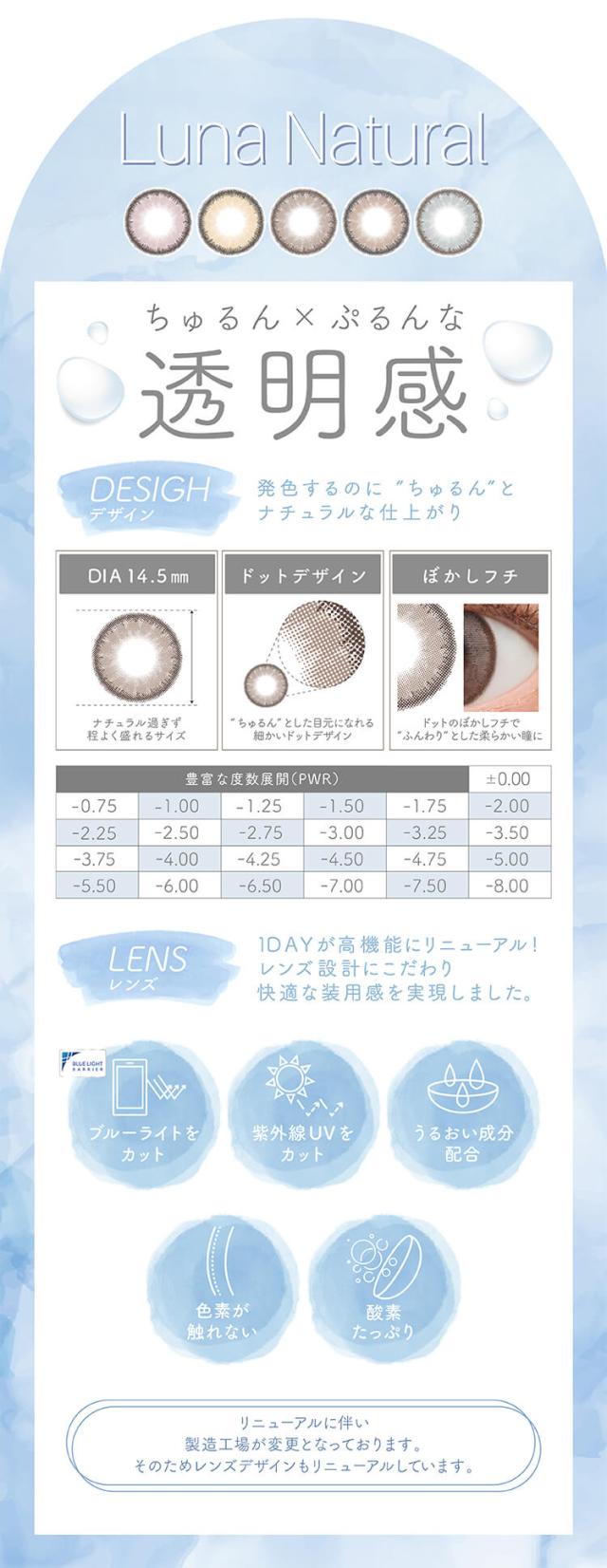 通販 サンシティ カラコン ルナナチュラル ワンデー