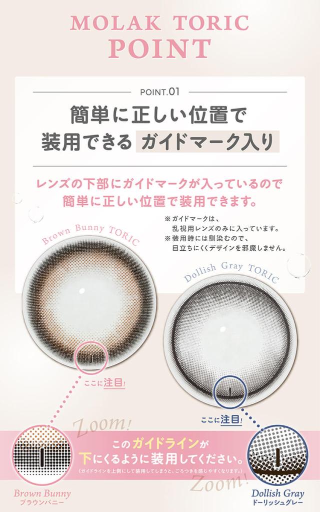 カラコン molak TORIC(モラクトーリックワンデー)