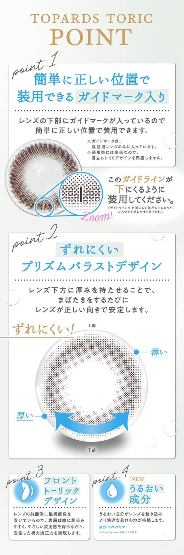 カラコン topards(トパーズ トーリック)