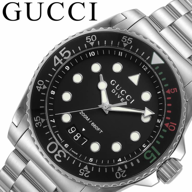 GUCCI 腕時計 グッチ 時計 ダイブ DIVE メンズ 腕時計 ブラック ...