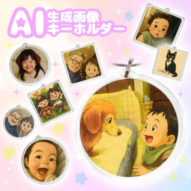 AI生成画像キーホルダー