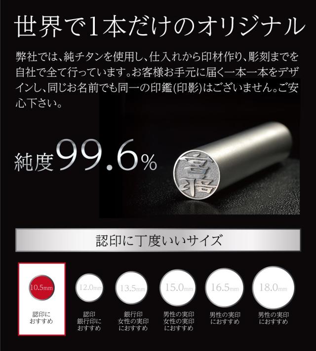 チタン つや消し サイズ2