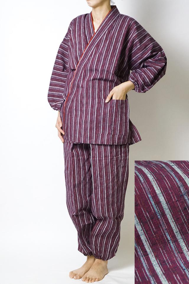 紬-女性用作務衣