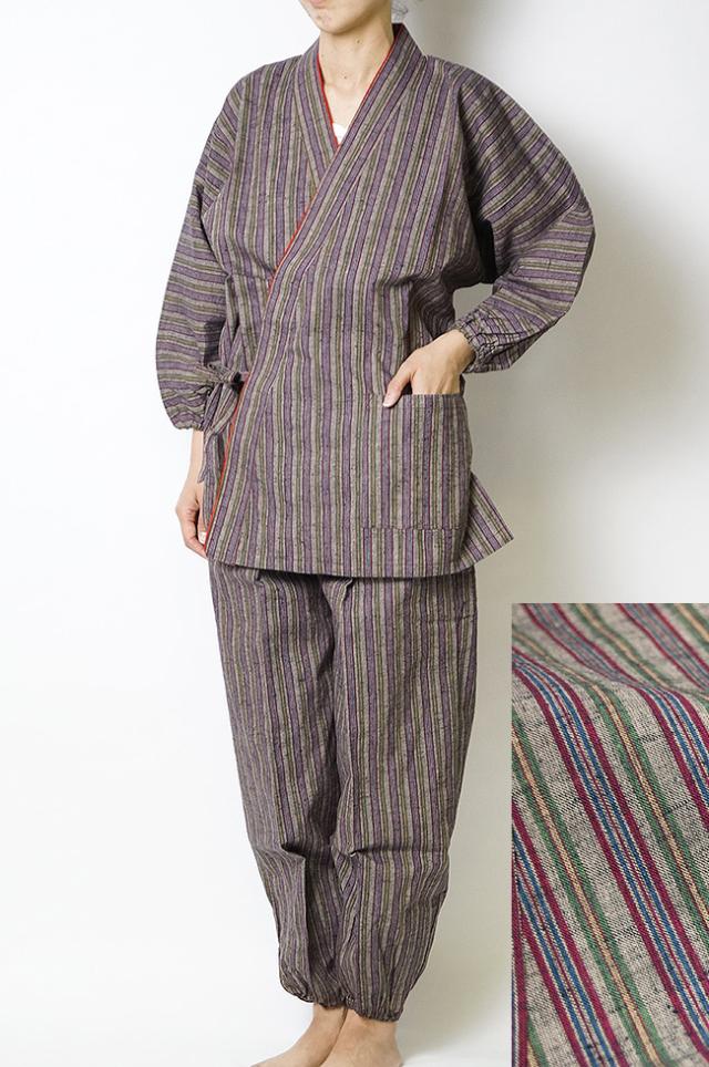 紬-女性用作務衣