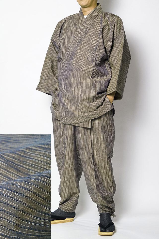 久留米織り 作務衣