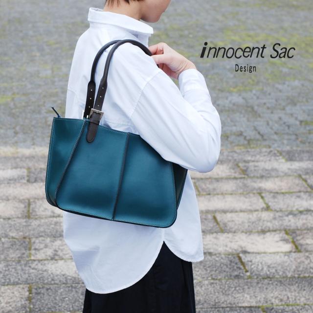角底トートバッグ レディース 姫路レザー  3層式 あおりポケット ハンドバッグ 本革 コンパクト innocent Sac イノセントサック 日本製 is-92057-pg003.jpg