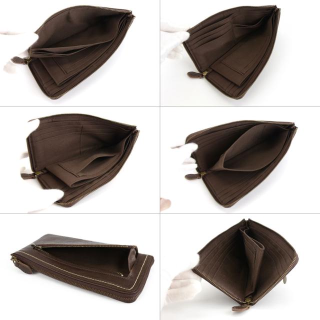 長財布 L字ファスナー長財布 キップレザー innocent Sac 本革 日本製の
