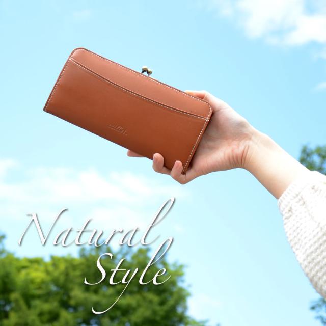 がま口財布 長財布 薄い 大人 ビジネス レザー 本革 日本製 レディース