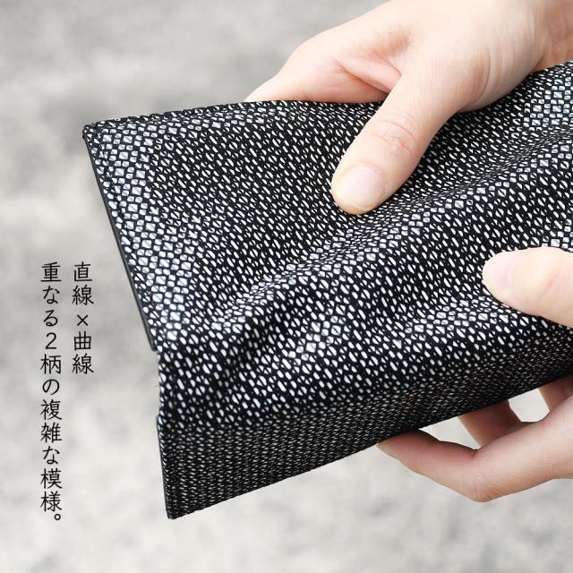 直線×曲線 重なる2柄の複雑な模様。