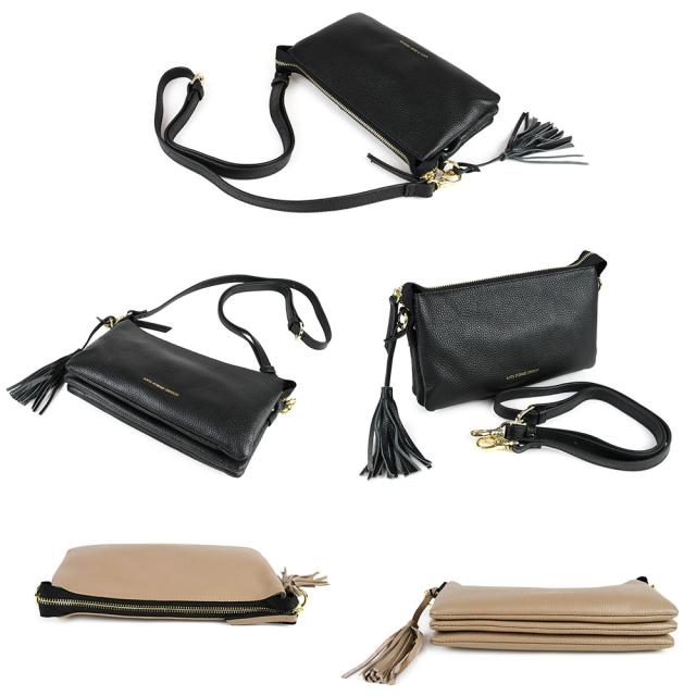 3層構造で5ポケットの多機能お財布ポシェットになります。