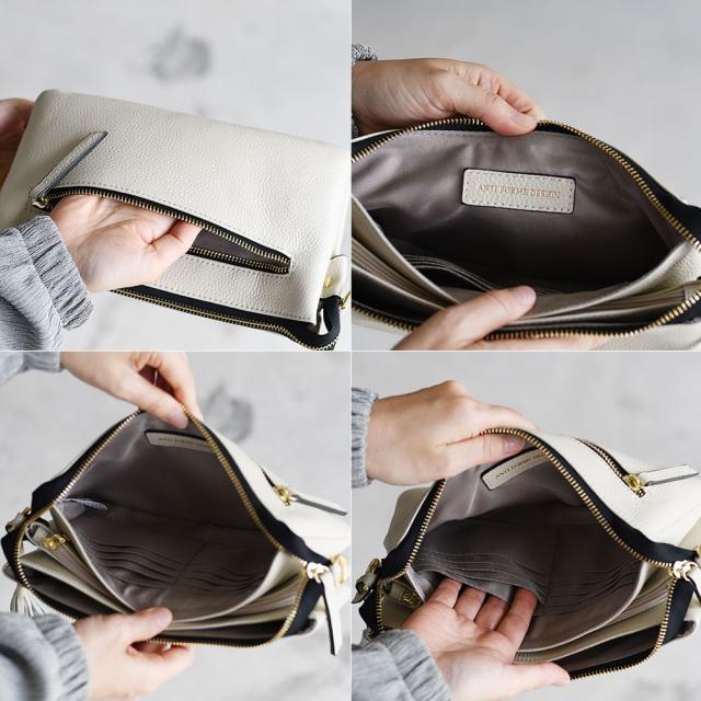 外側にはファスナーポケットがあります。