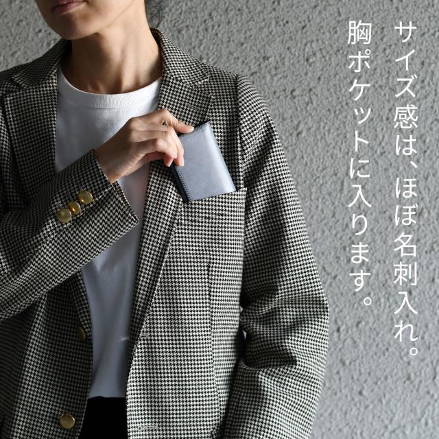 サイズ感は、ほぼ名刺入れ。胸ポケットに入ります。