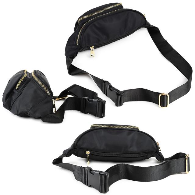 薄マチで容量も控えめですが前後にポケットがあります。