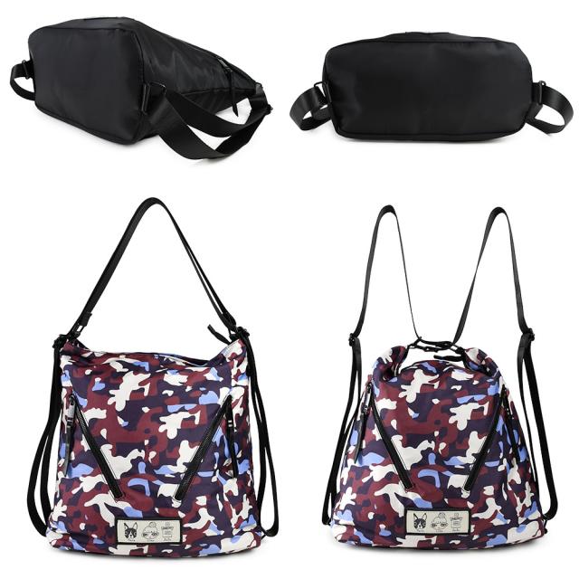 ショルダー、トートバッグとリュックサックにすることで、フォルムが変わります。