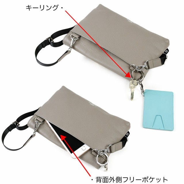 デパート 送料無料 ミニショルダーバッグ レザーサコッシュ A5相当 ワク WAKU 本革 バッグ
