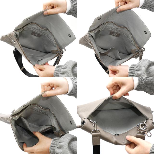 コンパクトなサイズ感ですが、メインポケット内は仕分けがしっかりとしてあります。