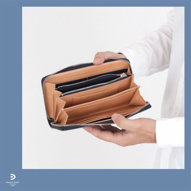 長財布 ラウンドファスナー 藍染 ペイズリー 本革 財布 BAGGY 長財布 ラウンドファスナー 藍染 ペイズリー 本革 財布 BAGGY