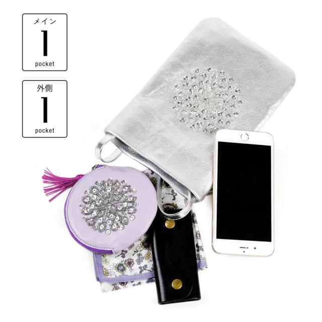 詳細 メインポケットが1箇所。外側にオープンポケットが1箇所です。