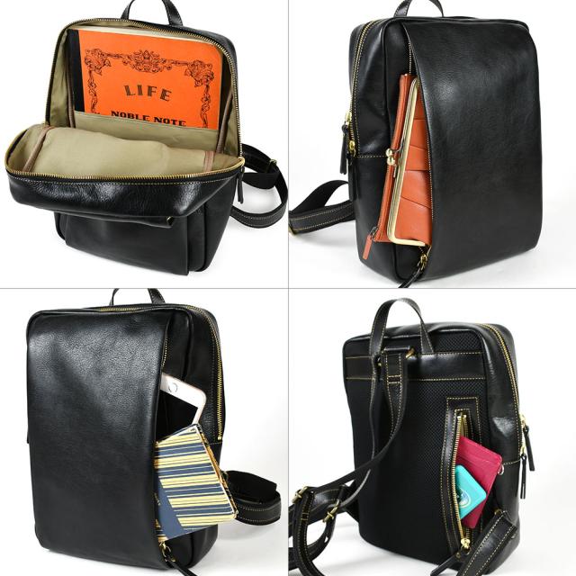 メインポケットはA4サイズがぴったり、B5サイズが余裕を持って入ります。