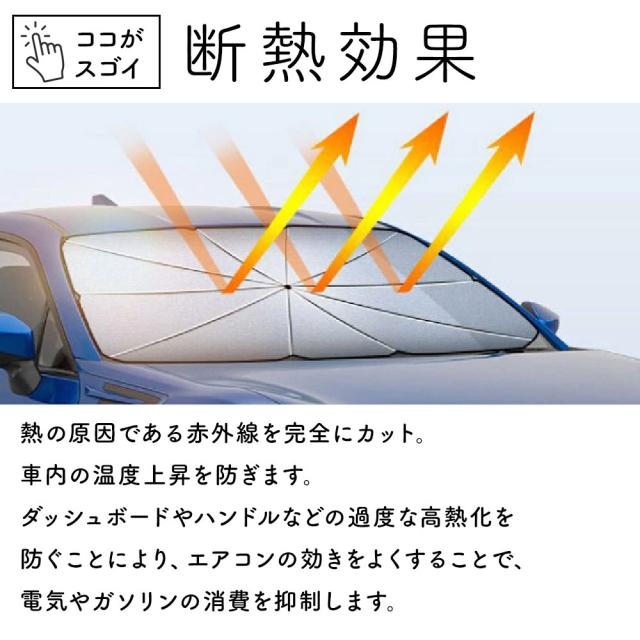 熱の原因である赤外線を完全にカット。車内の温度上昇を防ぎます。