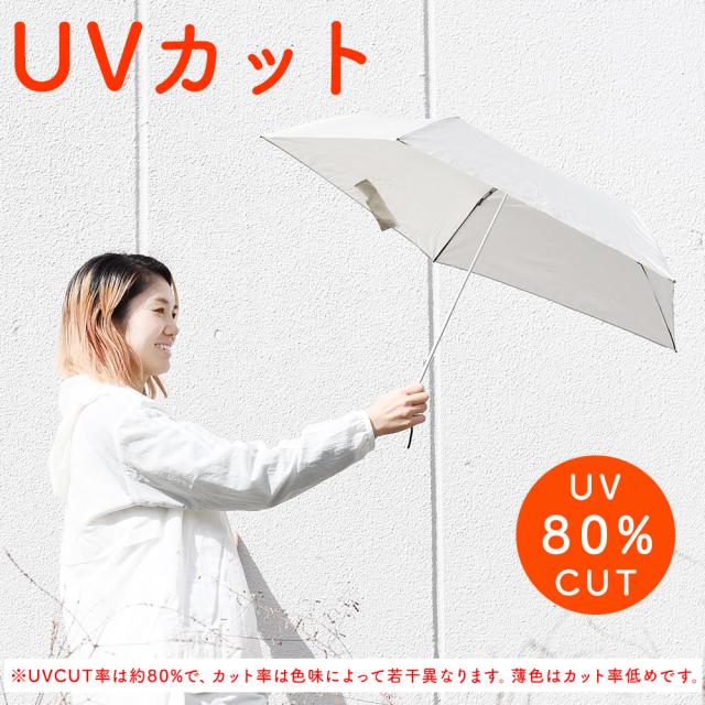 日焼けの原因となる紫外線を約80%カットします。