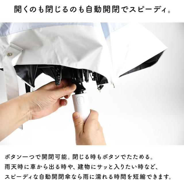 開くのも閉じるのも自動開閉でスピーディ。