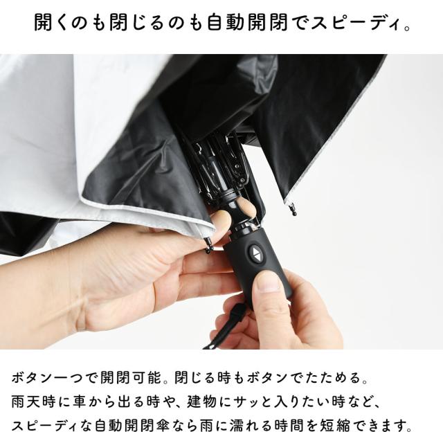 開くのも閉じるのも自動開閉でスピーディ。