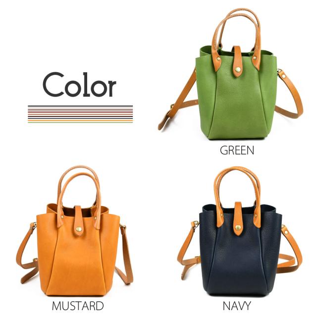 カラーは9色展開。GREENグリーン緑色、MUSTARDマスタードカラシ色、NAVYネイビー紺色、CHOCOチョコこげ茶色、CAMELキャメル、BURGUNDYバーガンディ、BROWNブラウン茶色、GRAYグレー灰色、BLACKブラック黒色です。