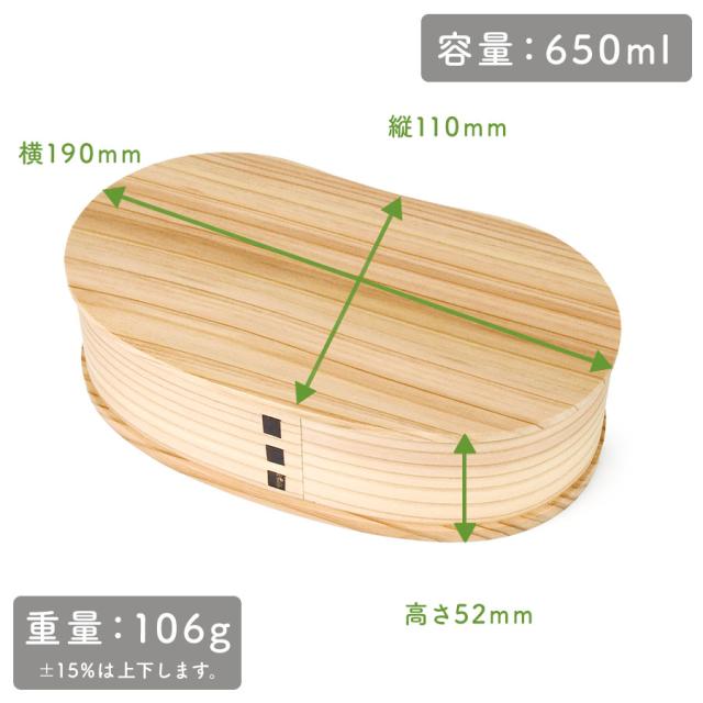 大きさは横 約190mm × 縦 約110mm × 高さ 約52mmで、重量は約106グラムになります。