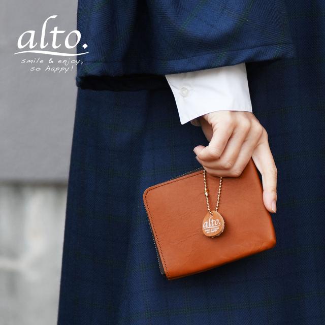 姫路レザー ヌメ革 ハーフウォレット ファスナー ガントウ【姫路レザー