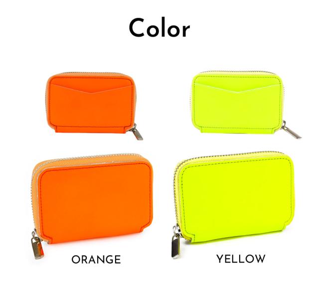 カラー 4色展開 蛍光NEONカラーでORANGEオレンジ、YELLOWイエロー、GREENグリーン、PINKピンクです