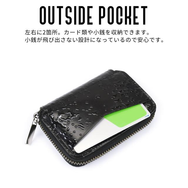外側ポケット 外側にカードポケットが1箇所。ICカード等の収納に便利です。