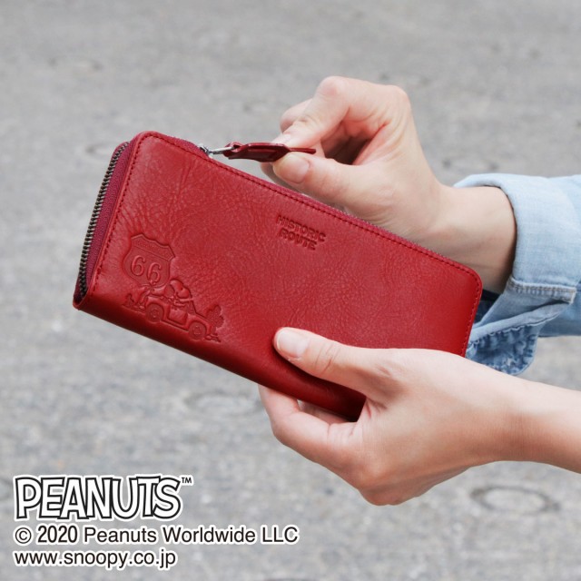 SNOOPY スヌーピー 財布 長財布 ラウンドファスナー PEANUTS