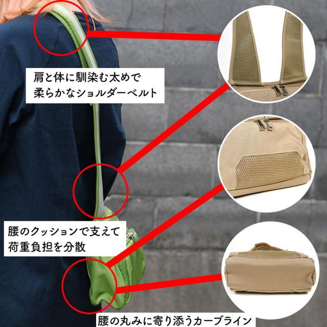 SOUSAC（ソウサック）のバッグは、楽にバッグが持てるためのポイントがあります。