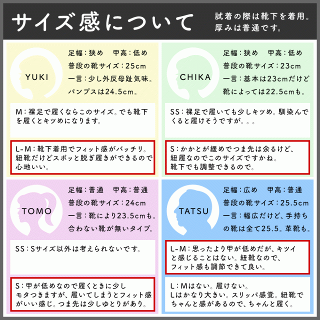 サイズ感についてスタッフが実際に試着してみました。