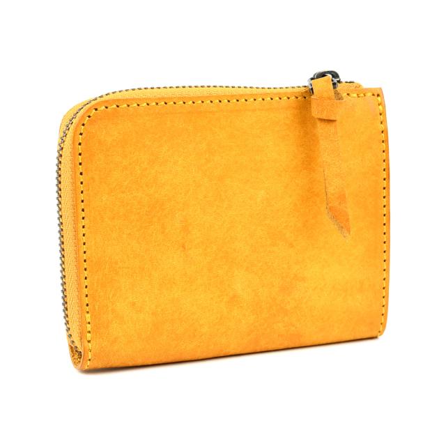 YELLOW イエロー プエブロレザー バダラッシカルロ L字ファスナー コンパクト財布