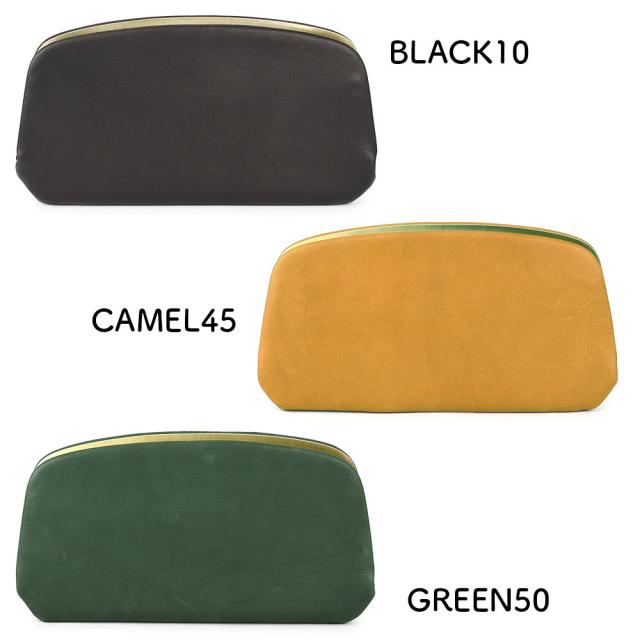 カラー 3色展開。 BLACK10ブラック、CAMEL45キャメル、GREEN50グリーンです。