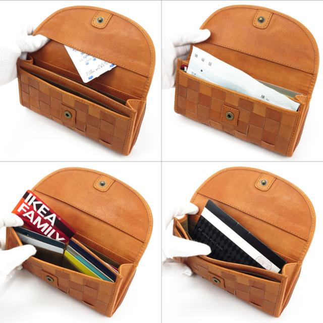 長財布 2way 大容量 家計 仕分け やりくり財布 L字ファスナー フラップ