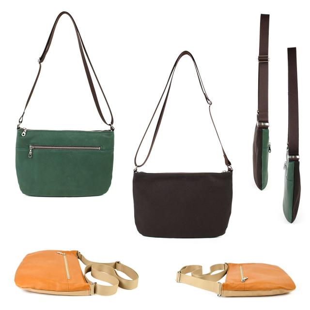 アクティブなお出かけにぴったりなB5サイズ対応ファスナーショルダーバッグです。